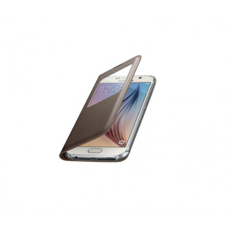 Capa Dourado S-View Samsung Galaxy S6 (SM-G920)