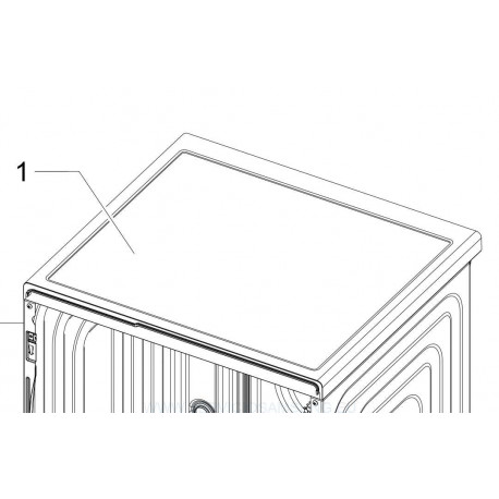 ASSY COVER TOP-F500DA WHITE 8KG Samsung